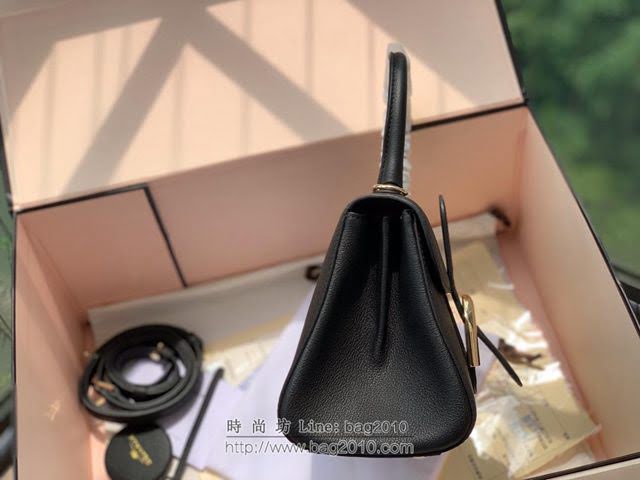 DELVAUX女包 Brillant系列手袋 進口牛皮 德爾沃女手提包 手拎包 Dv0020黑色 Delvaux女單肩包  fcs1359